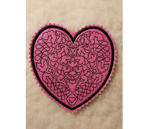 ADVENTSKALENDER 19. Dezember - Stickserie ITH - Untersetzer Herzen